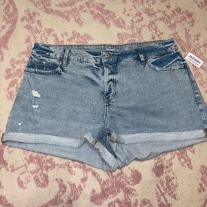 Old Navy High-Rise Curvy O.G. Straight Denim Shorts Women’s S